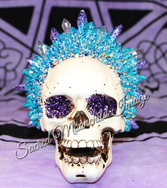 Skull With Crystal Style Headpiece