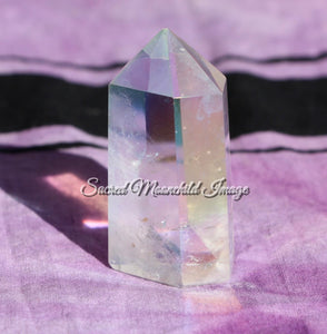 Aura Clear Quartz Crystal Tower