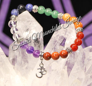 Chakra Crystal Bead Bracelet