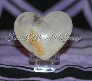 Clear Quartz With Golden Healer Inclusions