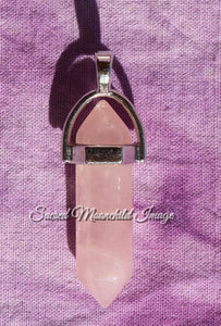 Rose Quartz Point Pendant