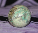 Chrysocolla Crystal Sphere