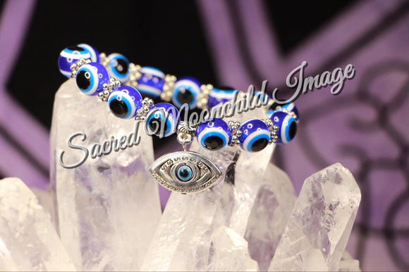 Blue Evil Eye Protection Bracelet Eye Charm