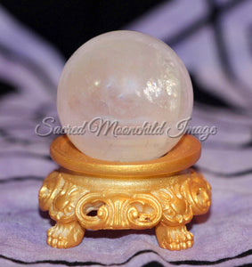 Aura Rose Quartz Crystal Sphere