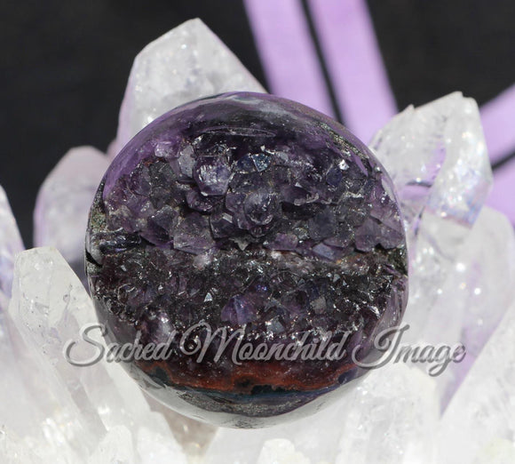 Amethyst Cluster Geode Sphere