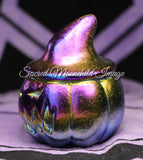 Rainbow Crystal Aura Quartz Witch Pumpkin