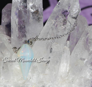 Opalite Crystal Sphere Pendulum