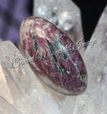 Rubellite/Red Tourmaline With Black Tourmaline Inclusions Palmstone