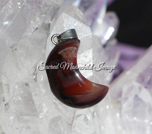 Sardonyx Moon Pendant