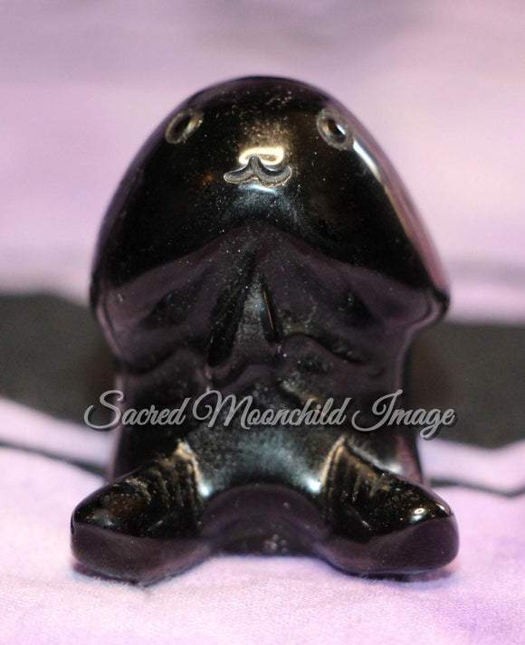 Obsidian Pecker Ding Ding Carving