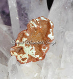 Orange Aura Agate Crystal Geode