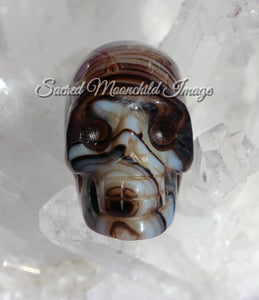 Agate Skull Carving