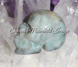 Amazonite Skull Carving
