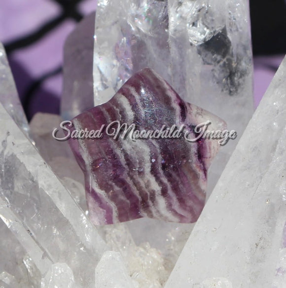 Fluorite Star Mini Carving