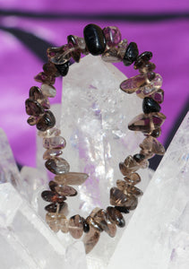 Smokey Quartz Chip Bracelet