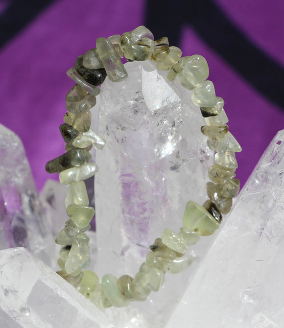 Prehnite Chip Bracelet