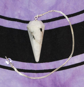 Rainbow Moonstone Pendulum