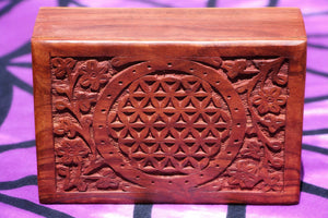 Flower Of Life Wooden Box