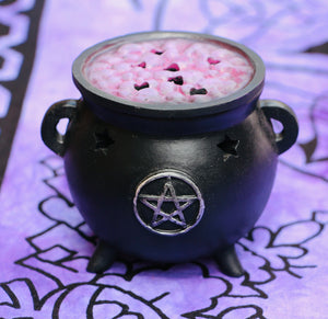 Pentagram Cauldron Incense Cone Holder