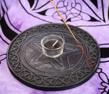 Pentagram Incense And Tealigh Holder