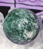 Moss Agate Crystal Sphere