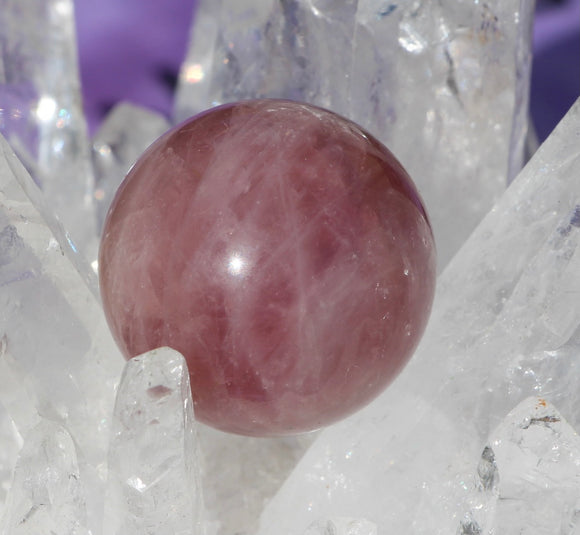 Lavender Rose Quartz Sphere