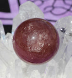 Muscovite Strawberry Quartz Crystal Sphere