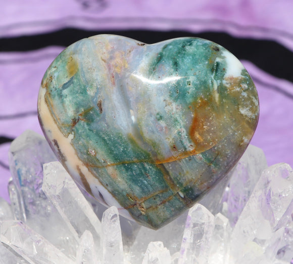 Ocean Jasper Heart