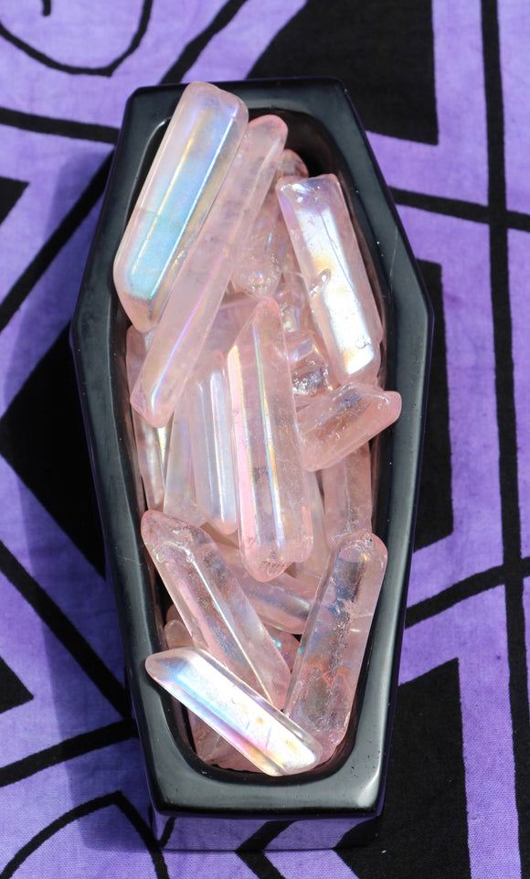 Pink Aura Quartz Pieces